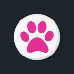 Íman Impressão de Paw<br><div class="desc">Pata,  impressão,  cão,  gato,  animal de estimação,  cachorrinho,  gatinho,  simpatia,  guardar,  lembrar</div>