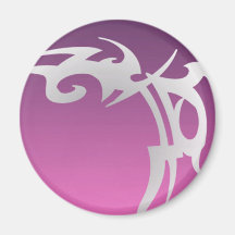 Impressão de tatuagem branca no gradiente roxo