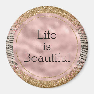 Íman Impressão de Zebra Dourada brilhante  e brilhante