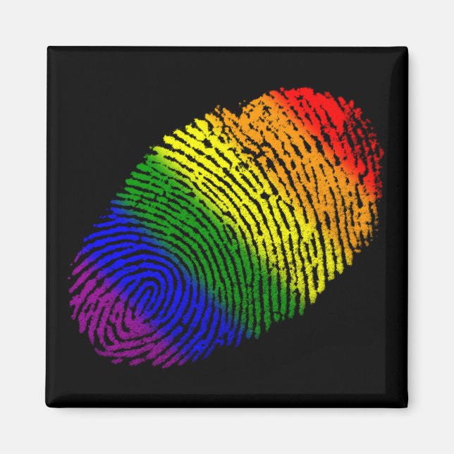Íman Impressão digital LGBT (Frente)