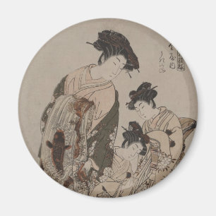 Íman Impressão do japonês de Isoda Koryusai