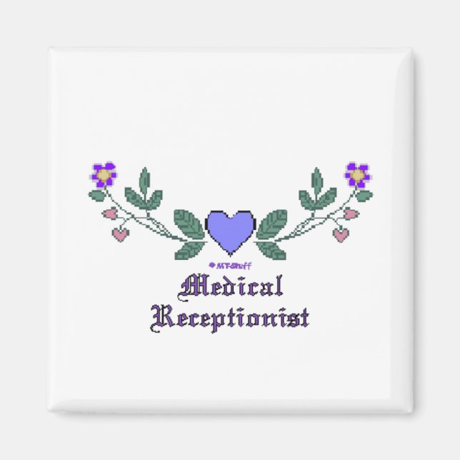 Íman Impressão do Médico Recepcionista CS (Frente)