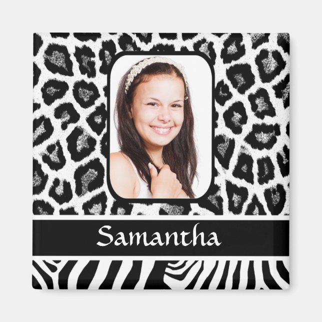 Íman Impressão em branco e preto (Frente)