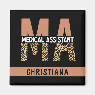 Íman Impressão Leopardo do Assistente Médico do MÃE Per