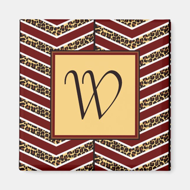 Íman Impressão Leopardo - Magneta Chevron (Frente)