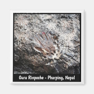 Íman Impressão Mão Guru Rinpoche, Caverna Pharping -