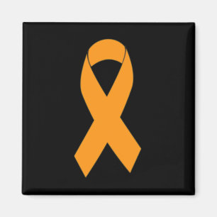 Íman Impressão Múltipla Esclerose Ms Orange Ribbon