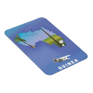 Íman Impressão poster de Esqui da África do Sul da Gu