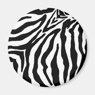 Íman Impressão preto e branco da zebra