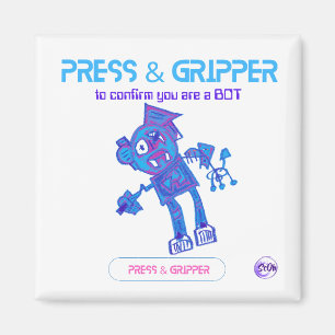 Íman Impressão Robot e Imagem do Gripper