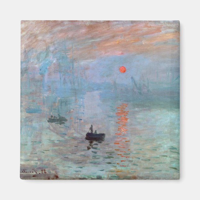Íman Impressão, Sunrise, Claude Monet, 1872 (Frente)