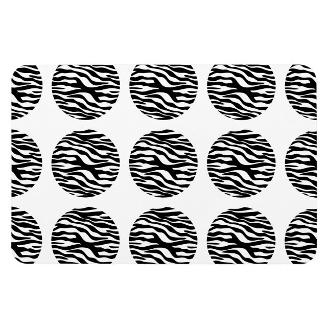 Íman Impressão Zebra Bolinhas Premium Magnet (Horizontal)