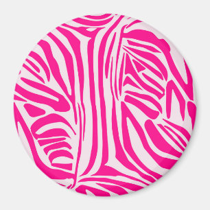 Íman Impressão zebra rosa