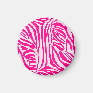 Íman Impressão zebra rosa