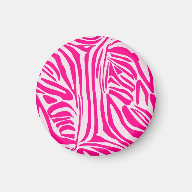 Íman Impressão zebra rosa (Frente)
