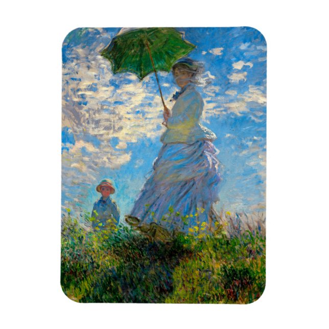 Íman Impressionismo de Monet Woman (Vertical)