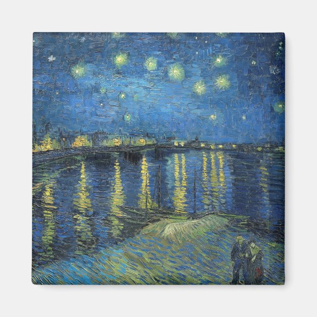 Íman Impressionismo Vincent Van Gogh Starry Night (Frente)