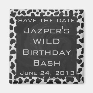 Íman Impressões Dalmáticos, de preto e branco