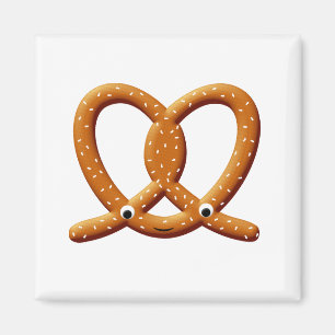 Íman Impressões De Desenho Pretzel Cute