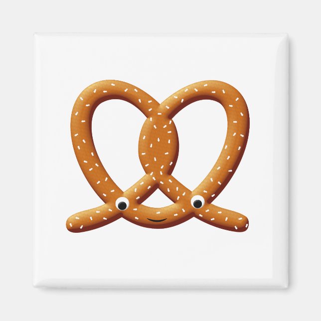 Íman Impressões De Desenho Pretzel Cute (Frente)