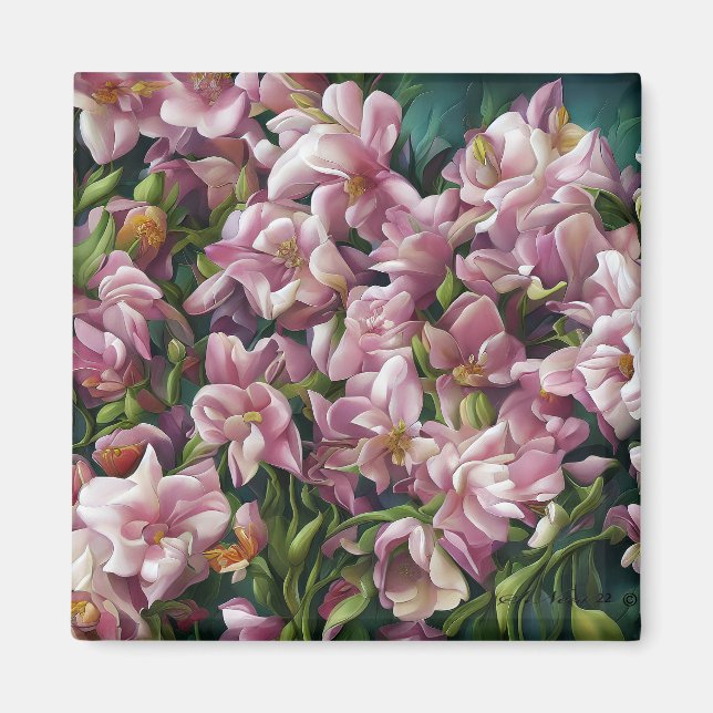 Íman Impressões de flor selvagem (Frente)