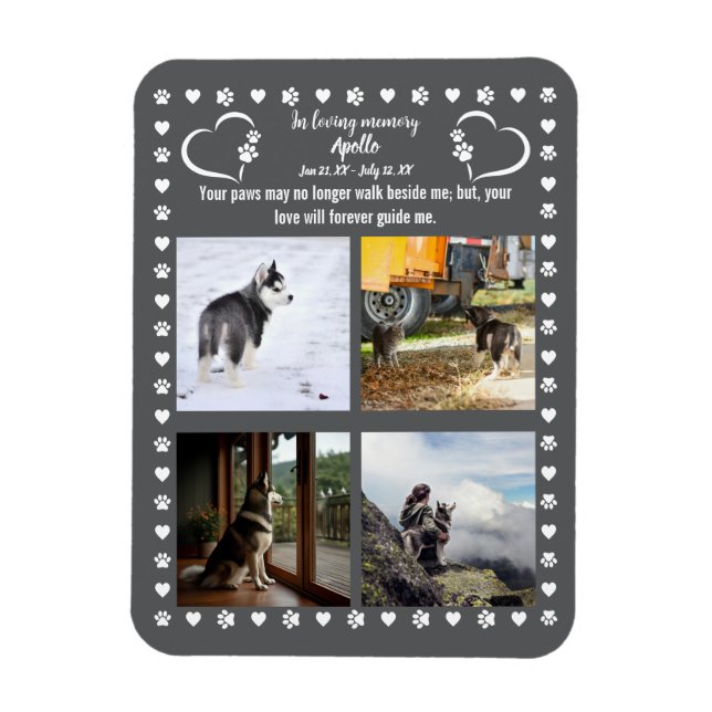 Íman Impressões digitais de fotos de amor (Vertical)