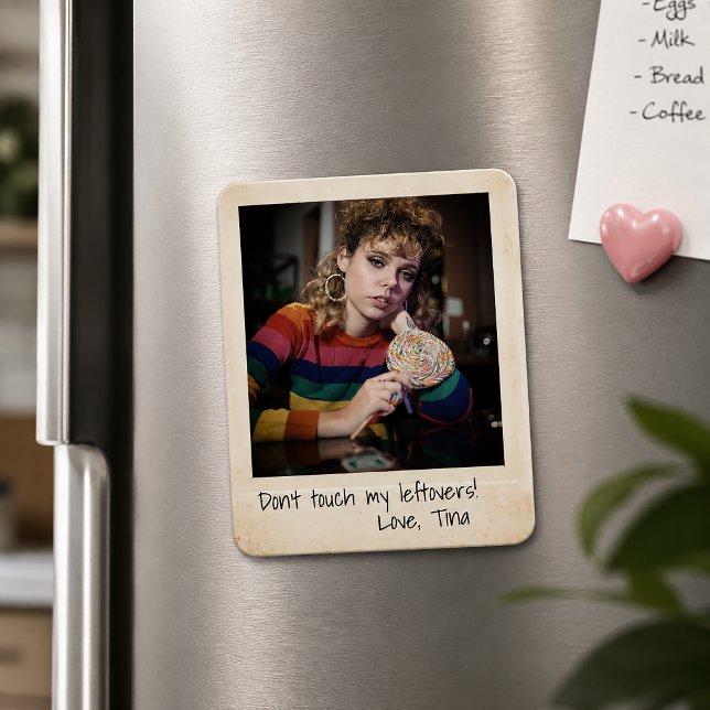 Íman Impressões Instantâneas Retrô, Foto Personalizada  (Retro Print Outs, Instant Photo Print Flexible Magnet)