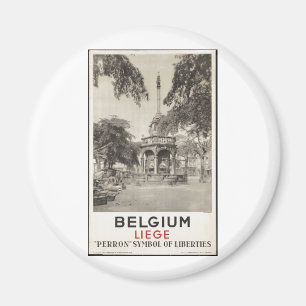 Íman Impressões retros do anúncio do poster das viage