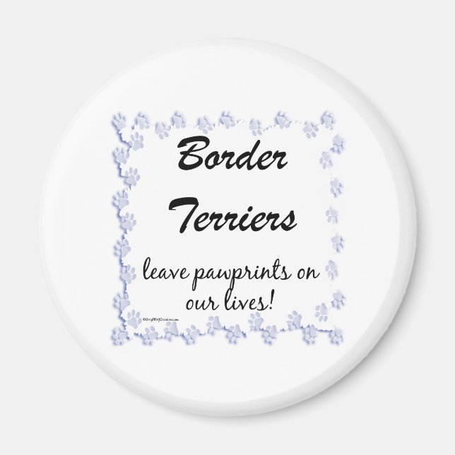 Íman Impressões Terrier de Borda - Magnet (Frente)