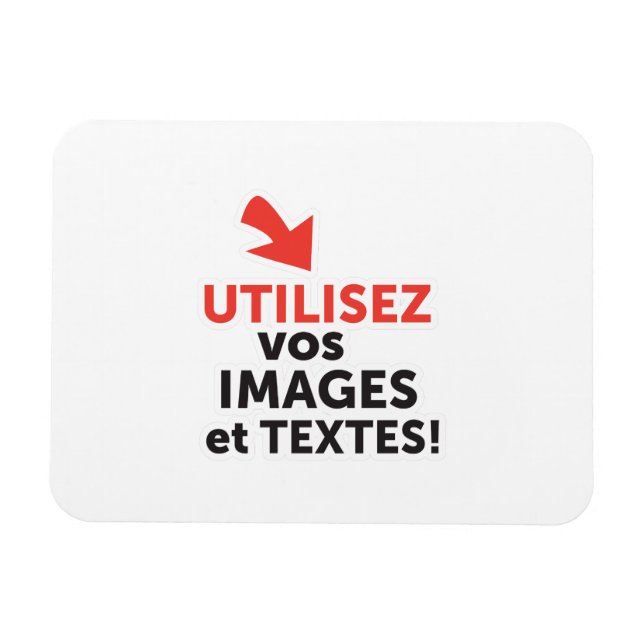 Íman Imprima seus desenhos online em francês (Horizontal)