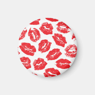 Íman Imprint Kiss Red Lábios: Vintage sem costura