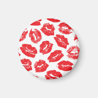 Íman Imprint Kiss Red Lábios: Vintage sem costura