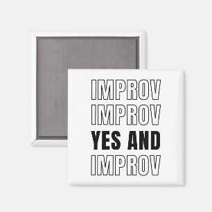 Íman IMPROV SIM E improvisação Comédia