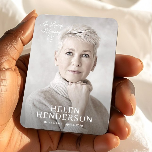 Íman In Loving Memory, Photo Memorial Keepsake Custom (In Loving Memory, Photo Memorial Keepsake Custom Magnet, Loss of Mother Gift)