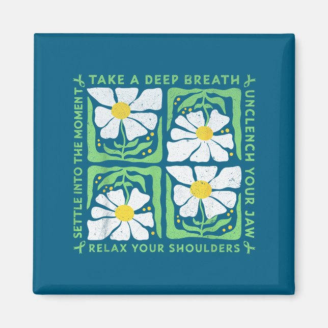 Íman In May We Wear Green Mental Health Awareness  (Frente)