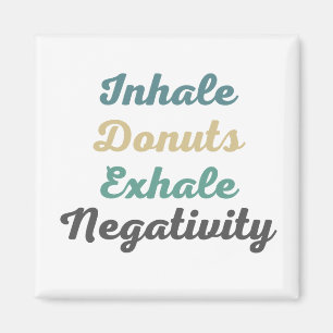 Íman Inalar as Rosquinhas Exalar os Magnetos de Negativ
