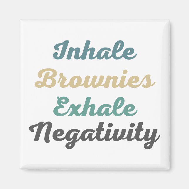 Íman Inalar Brownies Exalar Magnetos de Negatividade (Frente)
