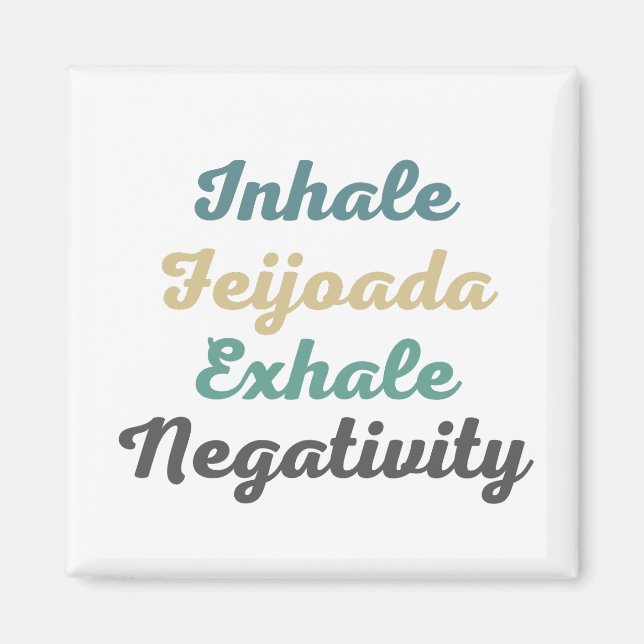 Íman Inalar os magnetos de negatividade de Exalar Feijo (Frente)