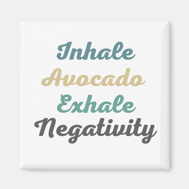 Íman Inalar os magnetos de negatividade do abacate (Frente)