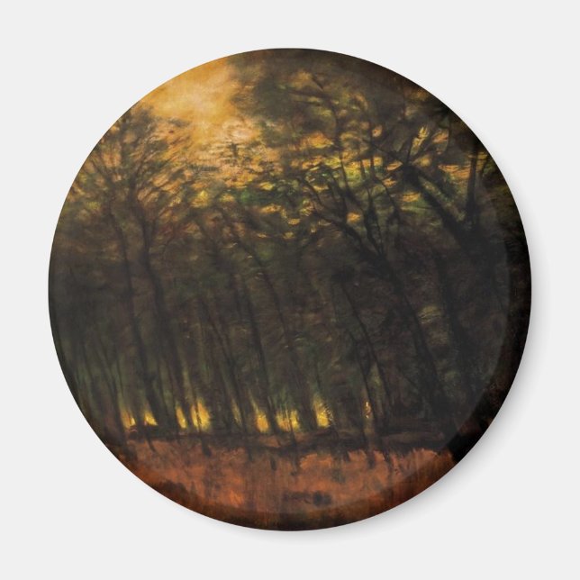 Íman Incêndios na Floresta (por Laszlo Mednyanszky) (Frente)