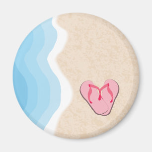 Íman Inchaços Rosa no Imã de Praia