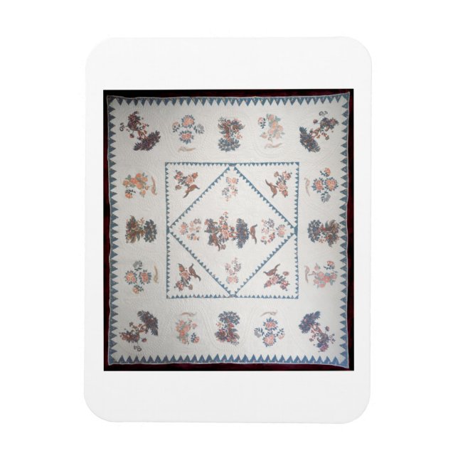 Íman Inclinação em 'Broderie Perse', c.1800 (aplicada,  (Vertical)