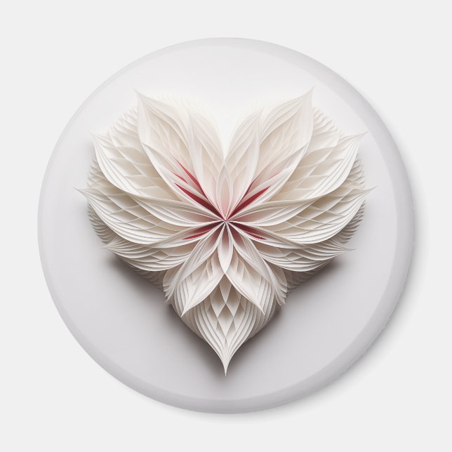 Íman Incomum coração de penas (Frente)