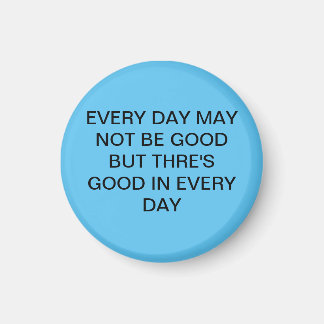 Íman Incrível Belo Azul Suave Com Texto