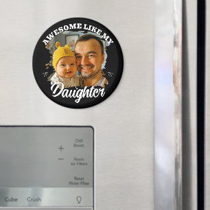 Íman Incrível Como Minha Filha Foto Personalizada do Pa