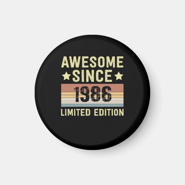 Íman Incrível desde o aniversário de 1986 (Frente)