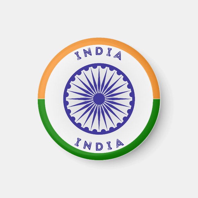 Íman Índia Ashoka Chakra Circle Shape (Frente)
