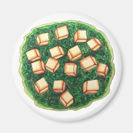 Íman Índia Comida Índia Saag Paneer Spinach Queijo