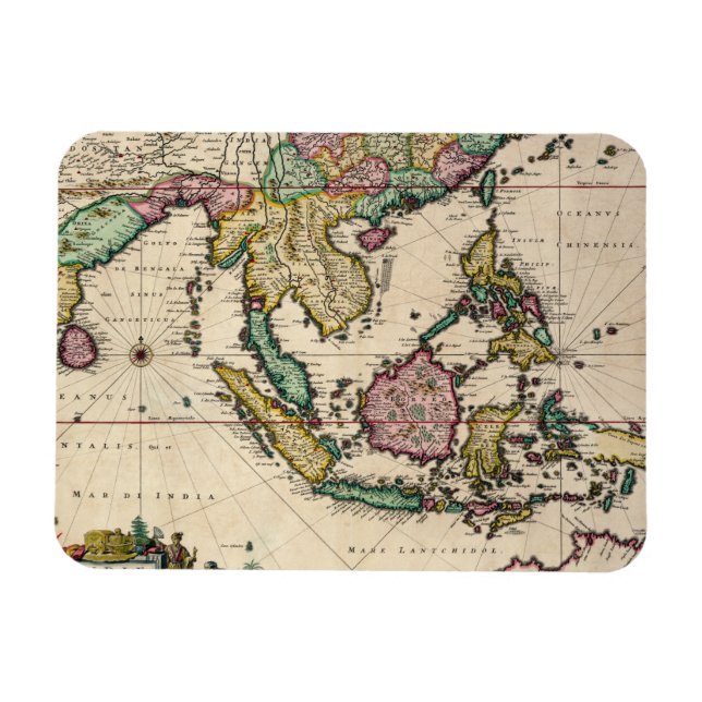 Íman Índia e Ceilão para a Austrália (Horizontal)