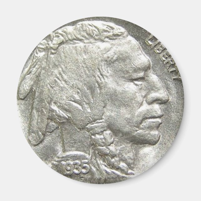 ÍMAN INDIAN HEAD NICKEL (Frente)